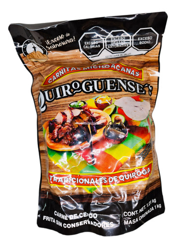 Carnitas Michoacanas Quiroguense´s® Producto Premium 1 Kg