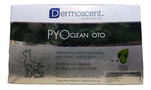 Imagen 1 de 1 de Limpiador Oídos Pyo Clean Oto Dermoscent Perro Gato Conejo