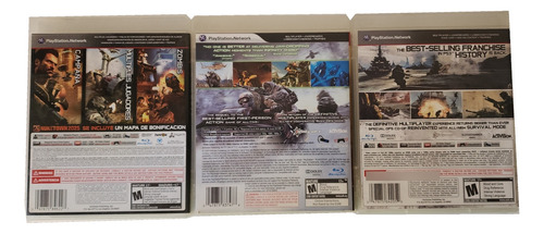 Call Of Duty 2, Mw2 & Mw3 Todos Para Ps3 (Usado)