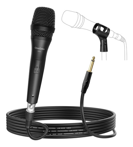 Micrófono De Karaoke Con Cable Xlr De 5 Metros Para Cantar Y