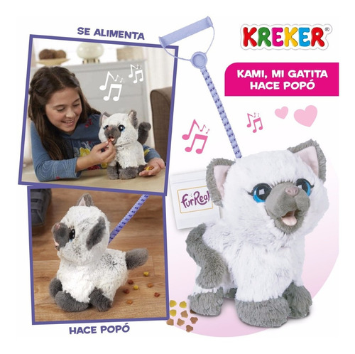 Imagen 4 de 7 de Kami Mi Gatita Hace Popó! Con Sonido. Hasbro Furreal Kreker