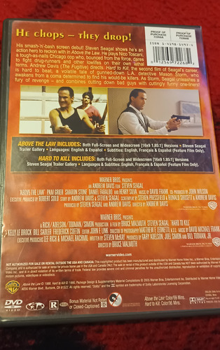 Nico Above The Law / Difícil De Matar ( Steven Seagal ) (Usado)