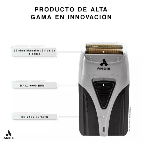 Afeitadora Andis Profoil Shaver Plus Profesional 17255