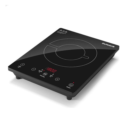 Sunavo Cocina De Inducción Portátil, Con Sensor De 1800w 