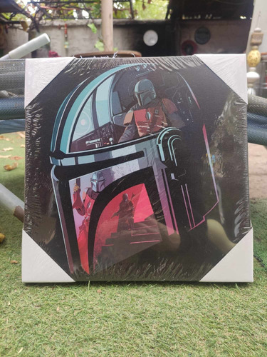 Cuadro Canvas 30x30cm Star Wars Modelo Mandalorian 