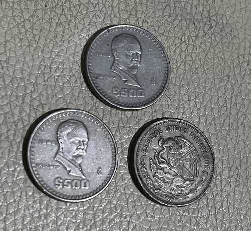 Moneda 500 Pesos Madero De 1988