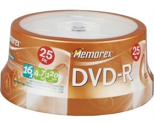 Memorex Dvd R 16x 4.7gb 25 Pack