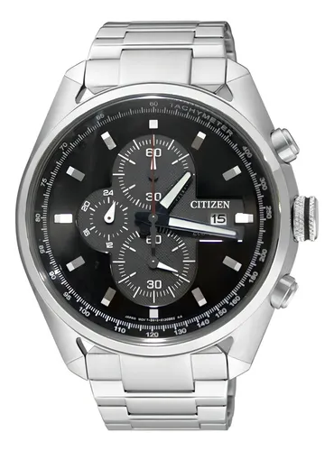 Relógio Masc. Citizen Cronógrafo Eco-drive Tz30240t - Prata Fundo