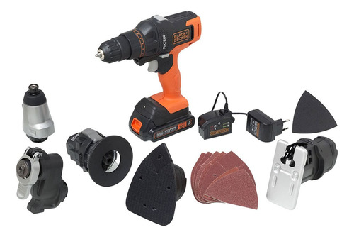 Furadeira Sem Fio Black Decker Matrix 6 Ferramentas Em 1