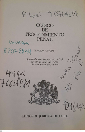 Codigo De Procedimeinto Penal 1991