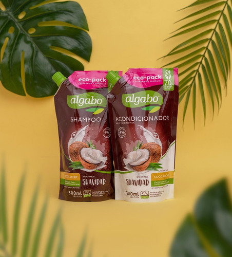 Eco-pack Repuesto Acondicionador Suavidad 930ml Algabo