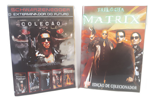 Dvd Box Coleção Exterminador Do Futuro - Matrix - (9 Dvds)