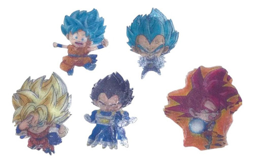 20 Papel De Arroz Para Cupcake O Pastel De Goku