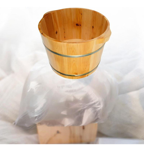 Lavabo De Madera Para Pies, Barril Para Pedicura Con Doble