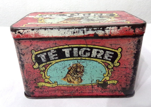 Antigua Lata De Te Tigre Del 1972 Muy Coleccionable