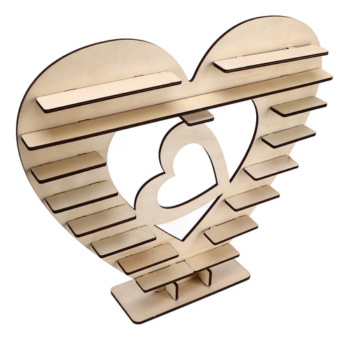 Soporte De Madera Para Chocolate En Forma De Corazón, Ecológ