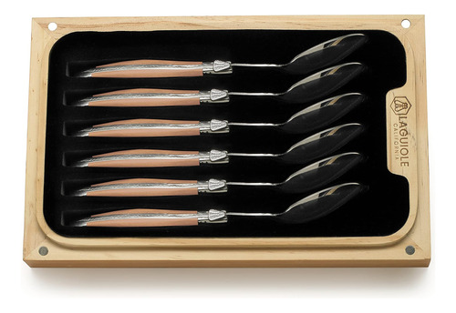 Laguiole California Spoon Set - Juego De 6 Piezas De Madera 