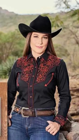 Camisas Vaqueras Para Mujer Negra | MercadoLibre 📦