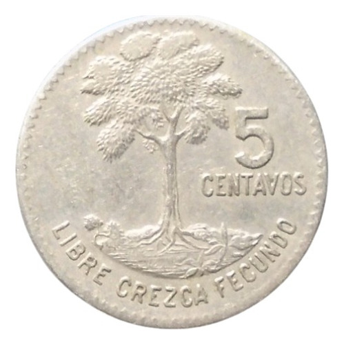 Guatemala 5 Centavos Años: 1965-1970 X Pieza Gt#01