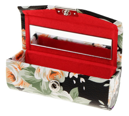 ¡ Caja De Cuero Pu Porta Lápiz Labial Estuche De Joyaría