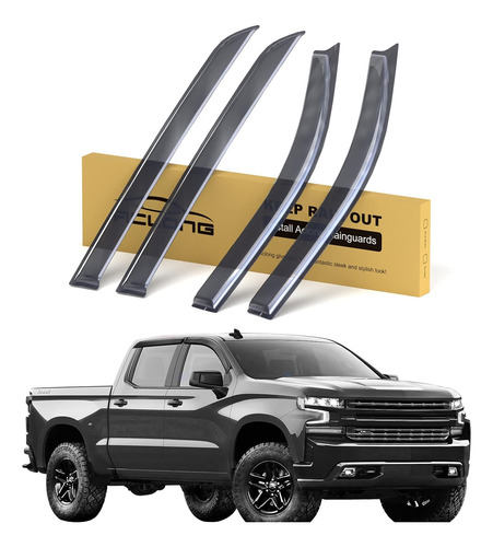 Deflectores De Lluvia Chevy Silverado 1500 2019-2023, G...