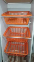Comprar Estante Verdulero Blanco Con Cestos