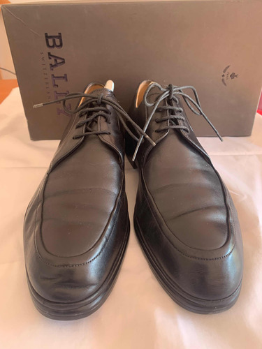 Zapatos Hombre Cuero Negro Bally Suiza, Talla Us 9.5 O 42.5