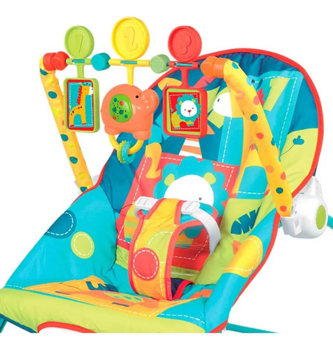 Cadeira Baby Com Móbile Até 18kg Azul Dmb6837 Guta Guti