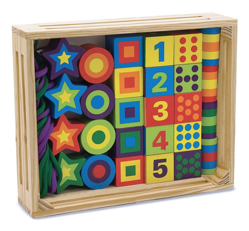 Set Cuentas De Madera Melissa & Doug