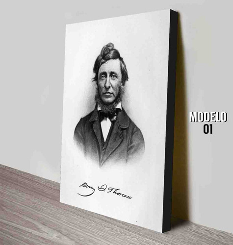 Cuadro Del Escritor Henry David Thoreau 
