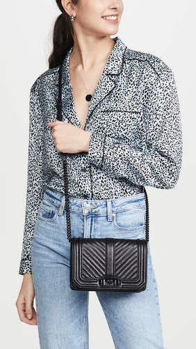 Bolso Cruzado Rebecca Minkoff Chevron Jumbo Love Mujer