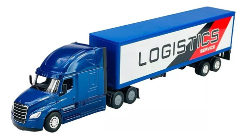 Camion Freightliner Welly Azul Escala 1:64