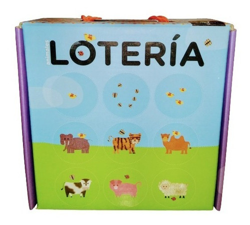 Juego Loteria Bingo 54 Fichas Animales Y Bichos 6 Tableros 