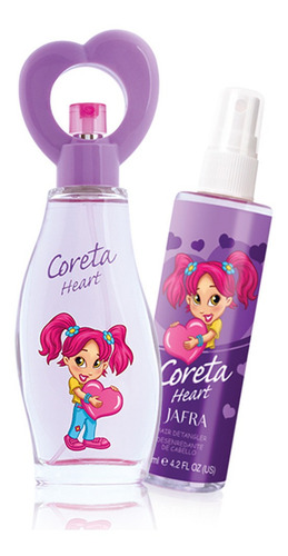 Coreta Heart Perfume Dulce Jafra+desenredante Para Cabello
