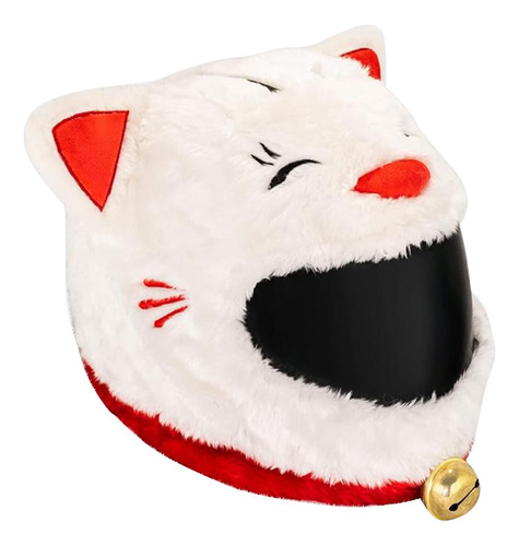 Funda Navideña Para Cascos De Moto, Gorro Gato Suertudo