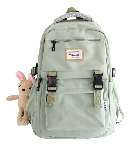 Mochila Escolar Para Estudiantes Moda Con Peluche