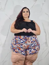 Comprar 4 Shortinho Curto Verão Calor Moda Praia Malha Fria Plus Siz