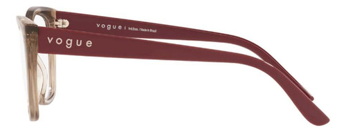 Armação Vogue Vo5510l 2940 55 Marrom Feminino Retangular
