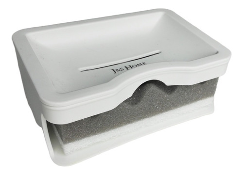 Set Jabonera Y Esponja Organizador Cocina Baño Drenaje Jabon