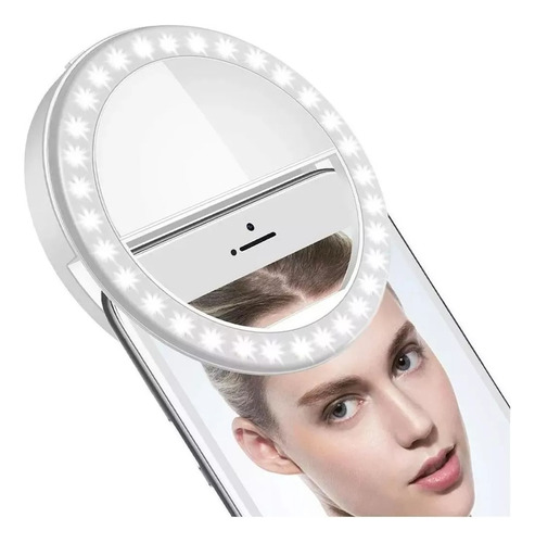 Aro Luz Led Selfie Celular Tablet Pc Linterna Anillo 8.5 Cm