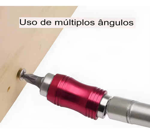 Extensor Ângulo Flexível Magnético Brocas Bits Parafusadeira