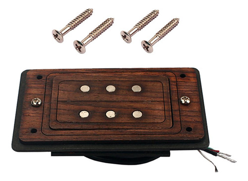 Rosewood 3-string Box Guitarra Pickup Pickup