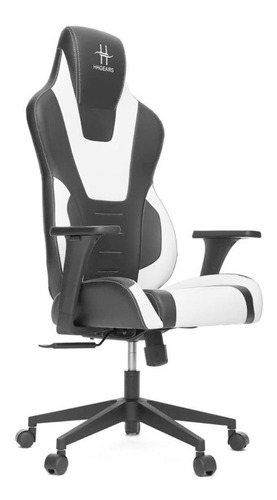 Imagen 1 de 3 de Silla Gamer Hhgears Xl300 Gaming Negro/blanco Xl300_bw