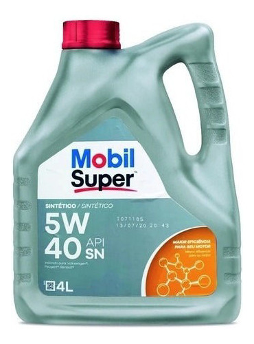 Lubricante Mobil Super Sintético 5w40 4lt