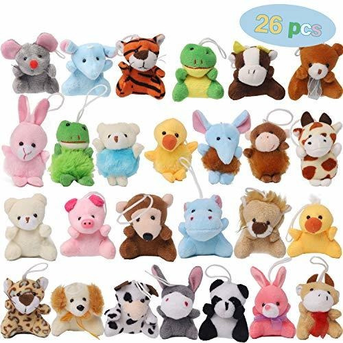 Juego 26 Pack Mini Animal Plush Juego De Juguetes, B3lxz