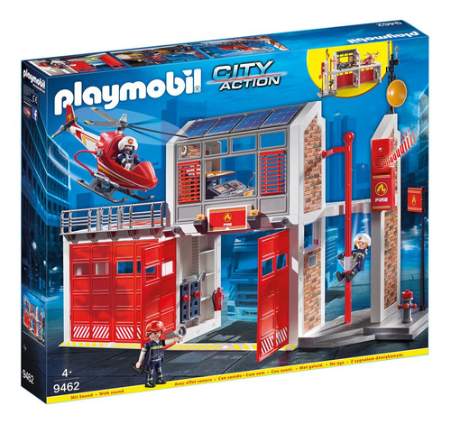 Playmobil 9462 Parque De Bomberos City Action 3 Figuras