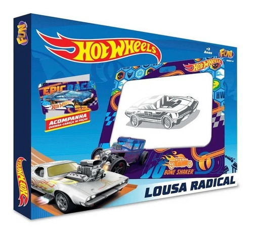 Hot Wheels Lousa Radical Com Quebra Cabeça Fun F00670