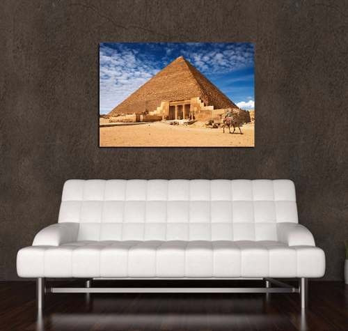 Cuadro 20x30cm Egipto Piramide Camello Desierto Africa