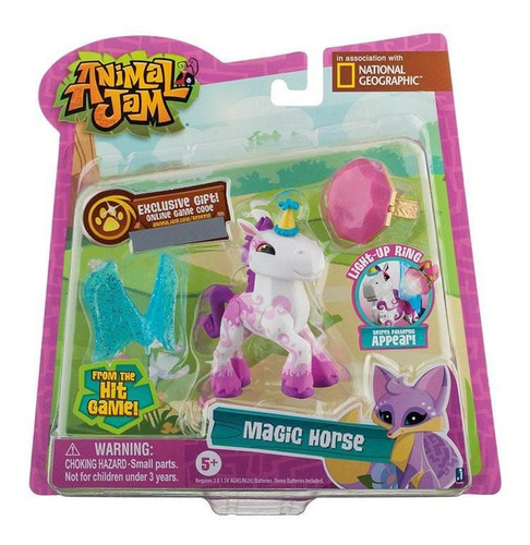 Animal Jam Iluminados Com Anel Cavalo Mágico -fun Divirta-se