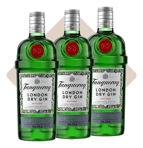 Combo Gin Tanqueray London Dry - 3 Unidades